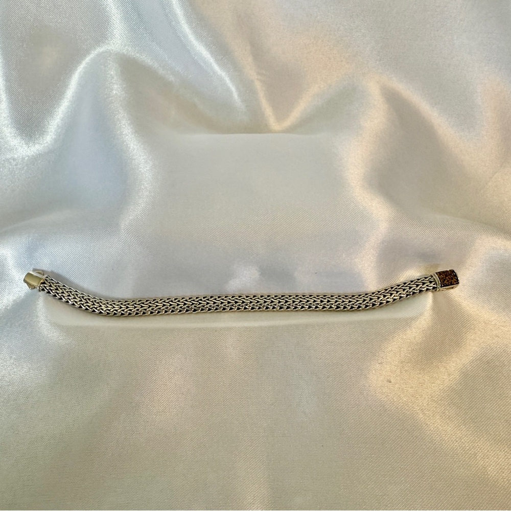 John Hardy Sterling Silver, Reversible Gemstones, 6.5MM